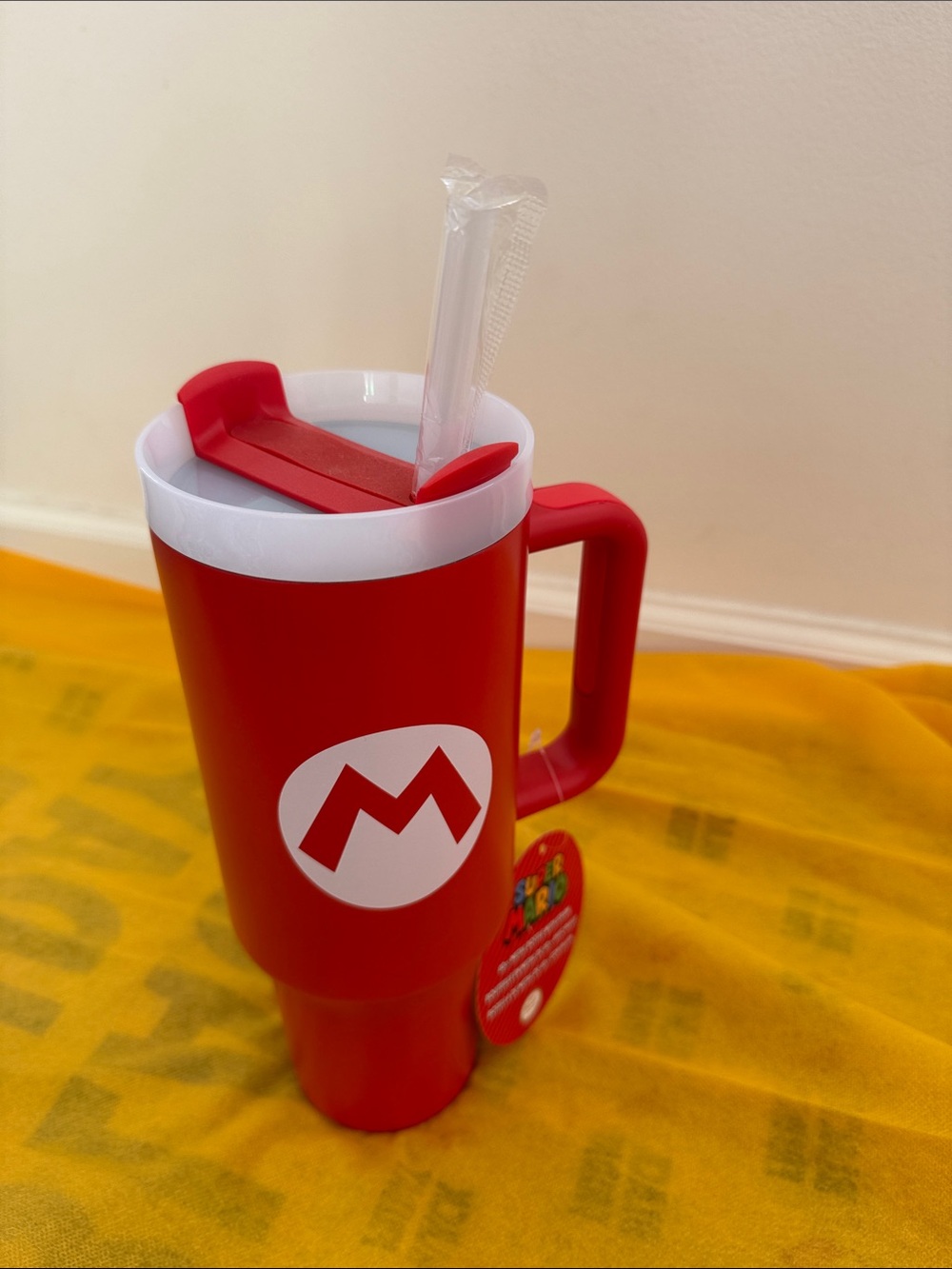 Nintendo Super Mario Luigi Red 40oz Tumbler with Handle - Picture 6 of 6